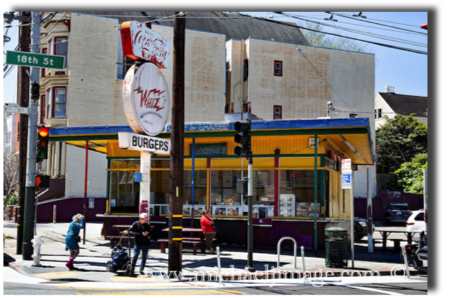 mission corners
"whiz burger"
south van ness ave./19th st.